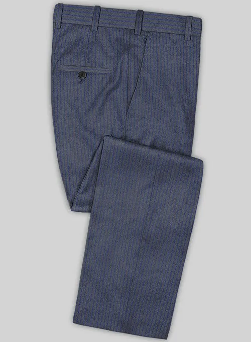 Caccioppoli Sun Dream Poreli Blue Wool Silk Suit