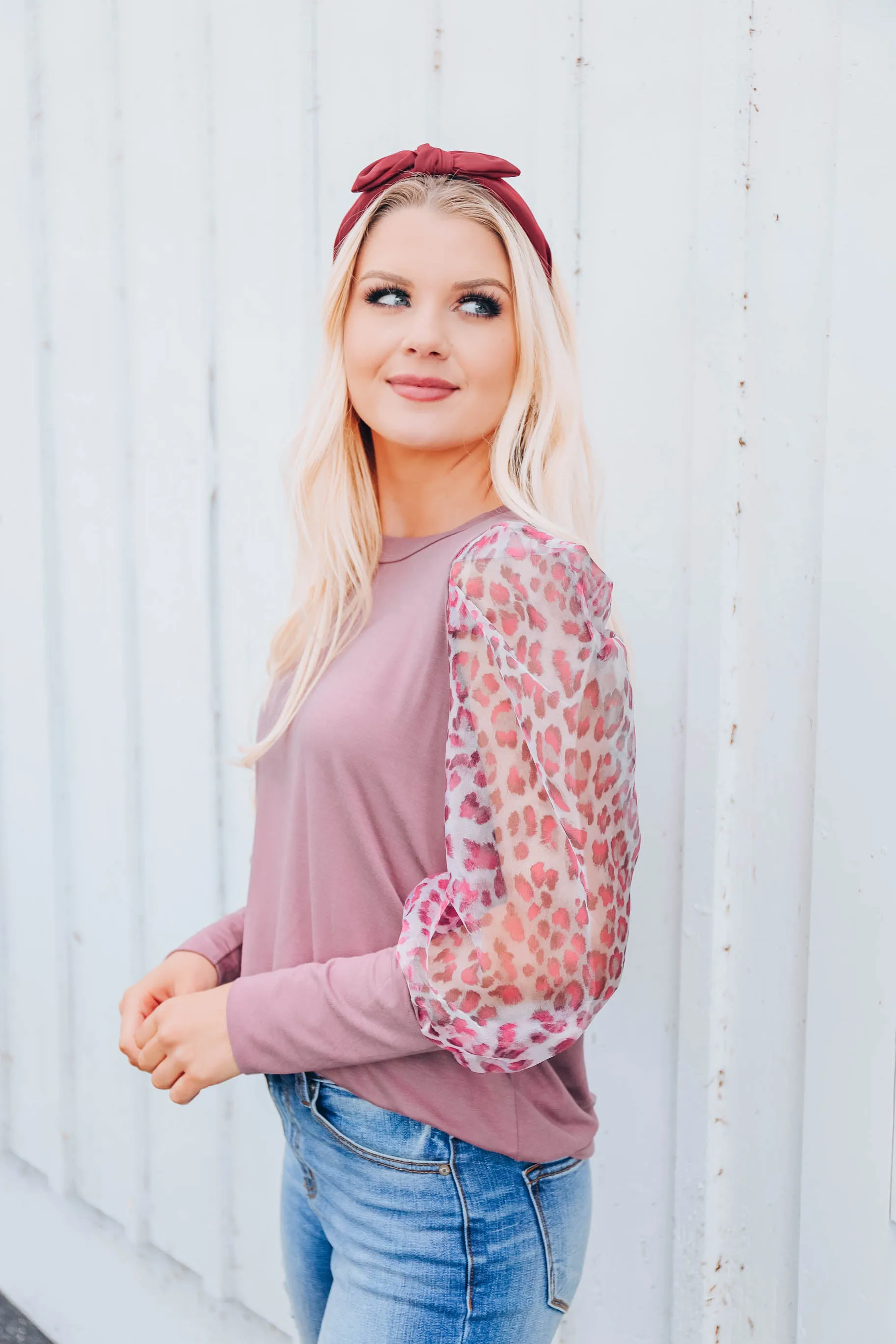 Chic & Sheer Top - Mauve