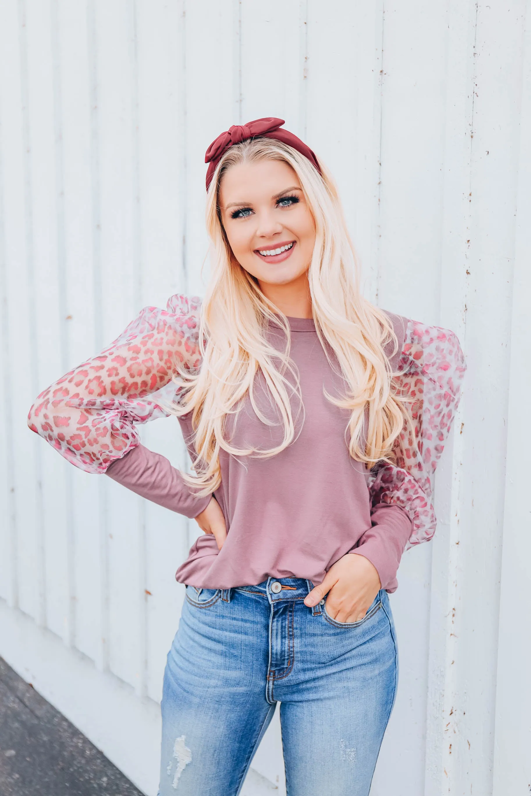 Chic & Sheer Top - Mauve