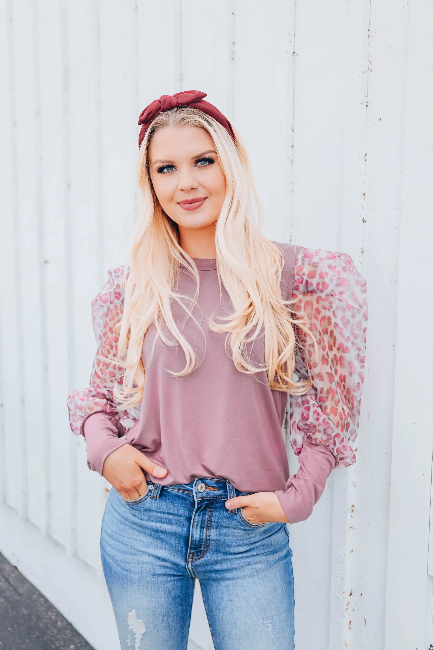 Chic & Sheer Top - Mauve