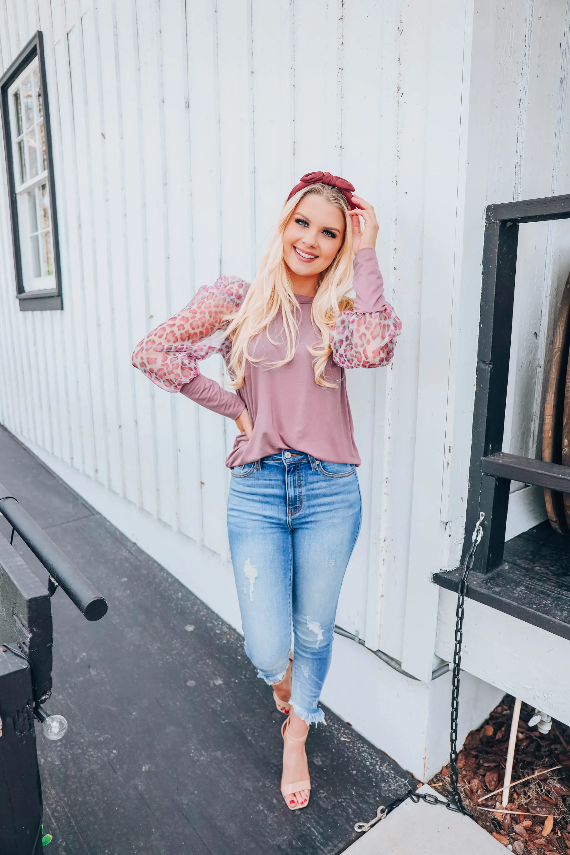 Chic & Sheer Top - Mauve