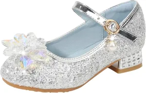Girls Ballet Slippers Full Sole Toddler Little Kid Girls Dress Pumps Glitter Sequins Size 1 Baby Girls Shoes