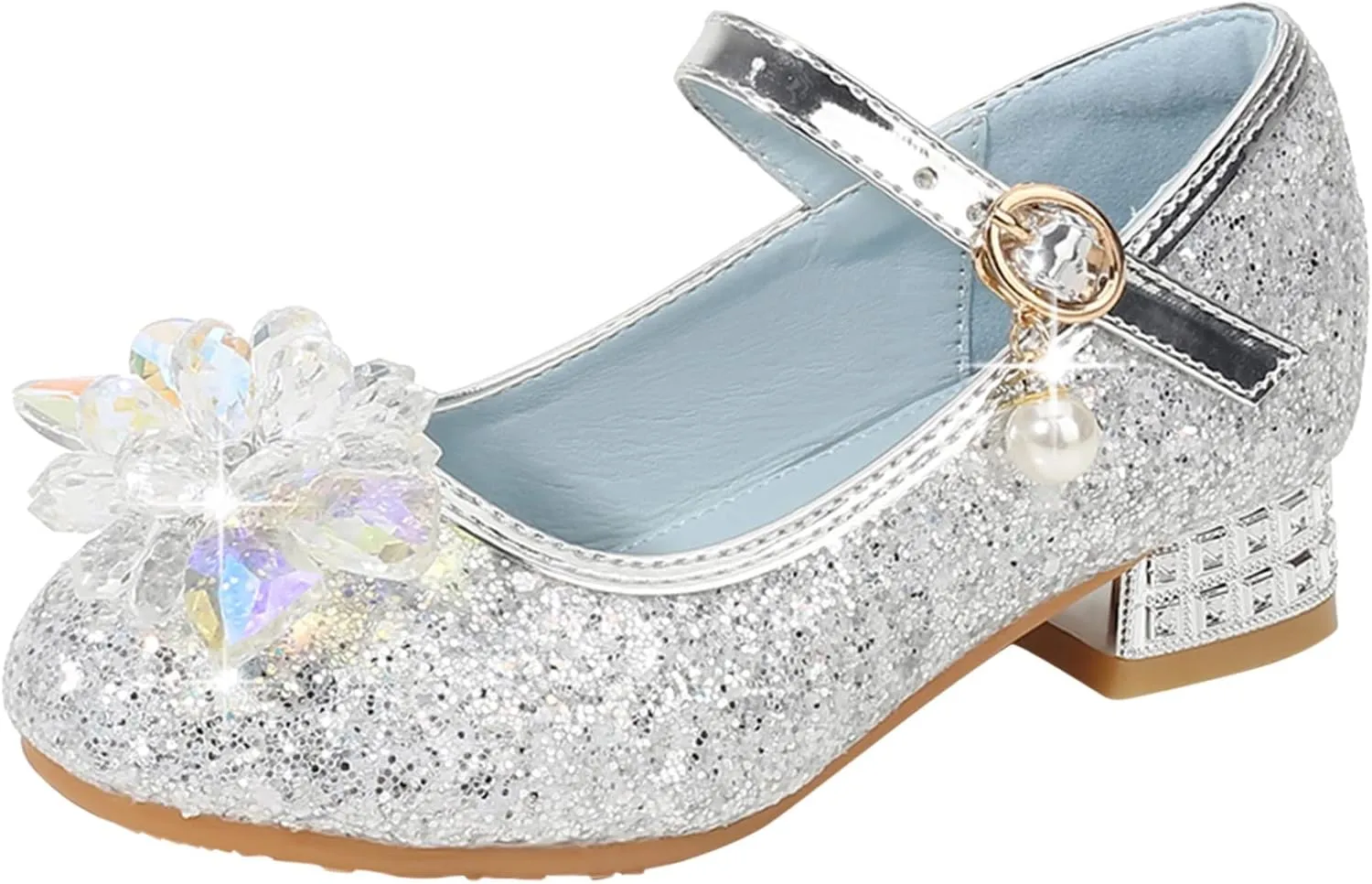 Girls Ballet Slippers Full Sole Toddler Little Kid Girls Dress Pumps Glitter Sequins Size 1 Baby Girls Shoes