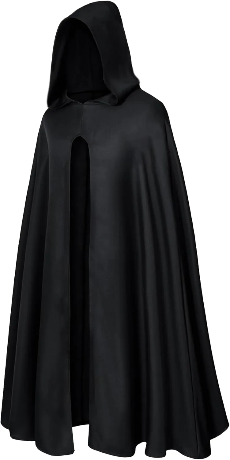 GOLDSTITCH Medieval Cloak Renaissance Hooded Vintage Cape Costume Deluxe Halloween Adult Cape Cloak