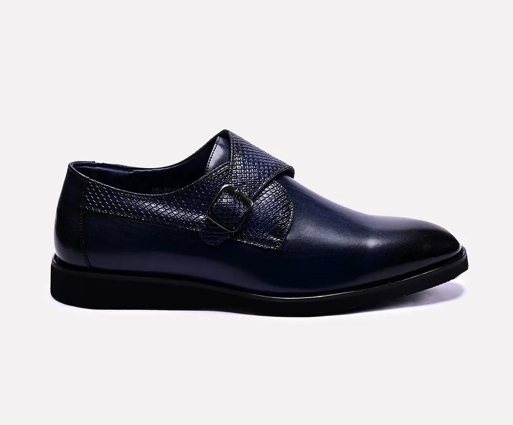Griffin Blue Monk Strap Shoes 0110962