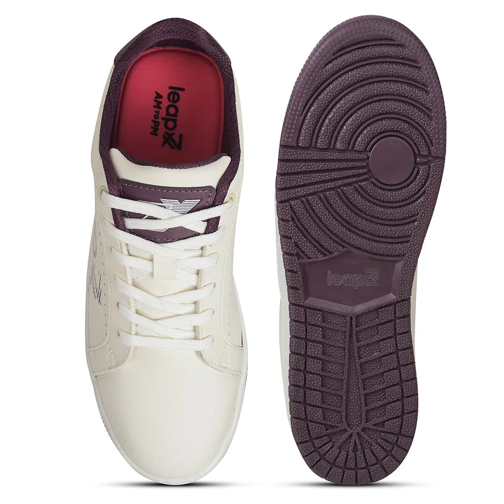 Leap7x White Casual Lacing Sneakers For Women ALLURE-1 By Liberty
