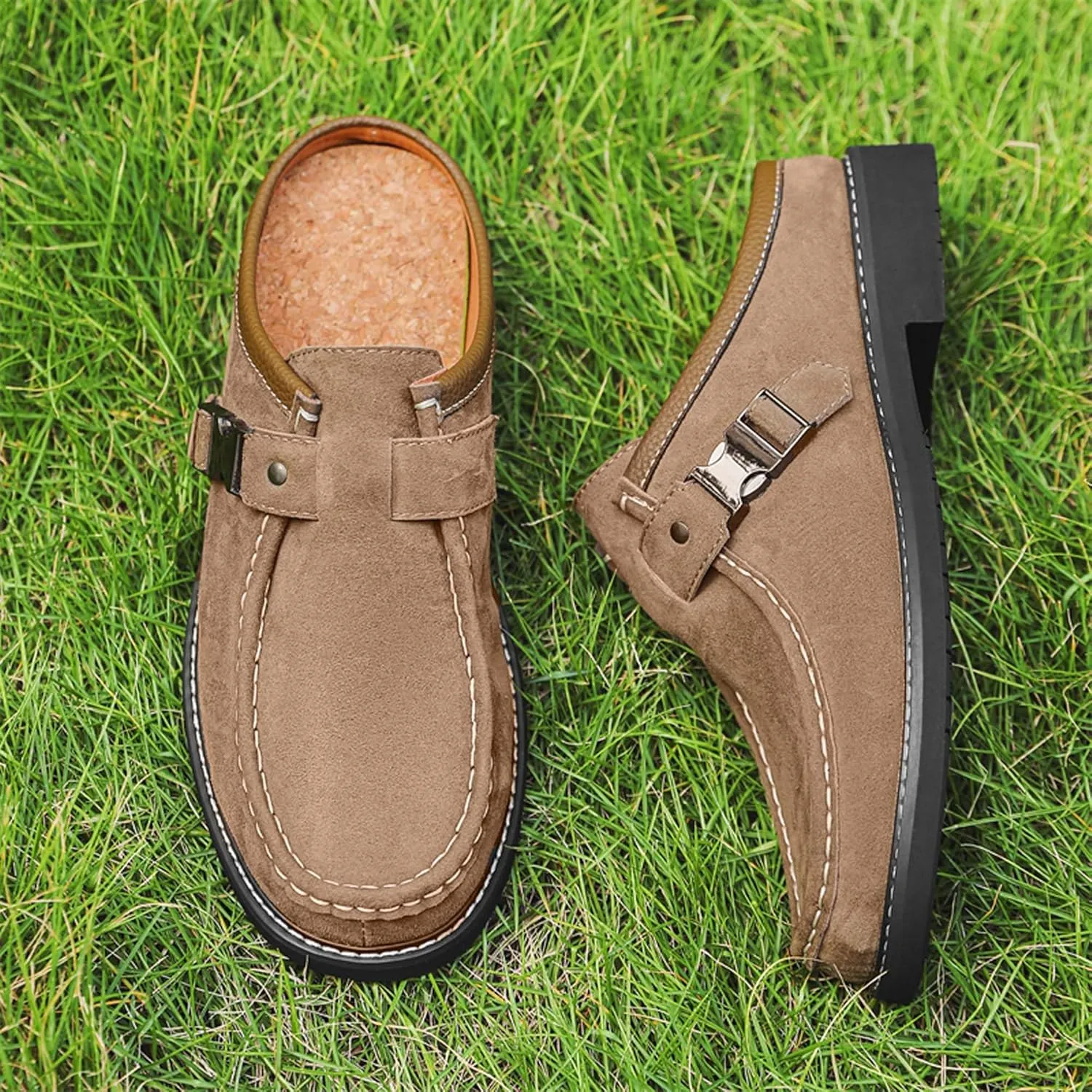 Men's Casual Walking Shoes Fashion Formal Uniform Business Office Work Loafers, Brown
