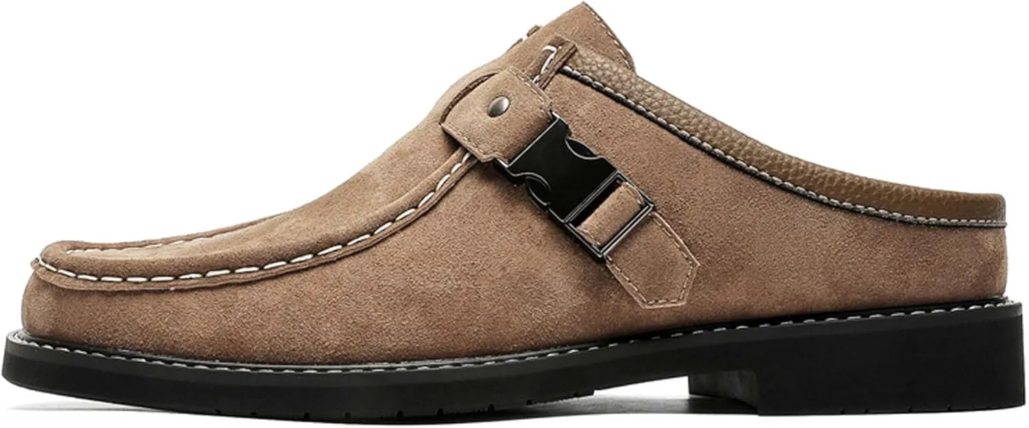 Men's Casual Walking Shoes Fashion Formal Uniform Business Office Work Loafers, Brown