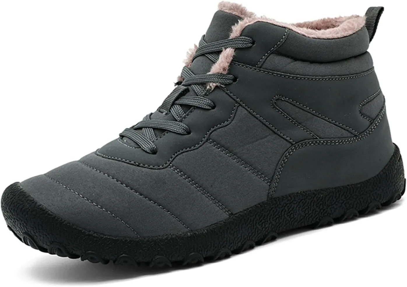 Mens Work Boots Wide Width Hiking Sneakers Shoes with Hook Loop Women's Working Shoes Slip On Waterproof Outdoor Shoes Lightweight Hike Grounded Footwear