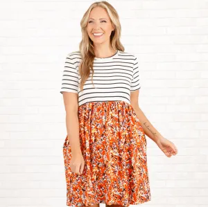 More Than Iconic Dress, Ivory-Rust