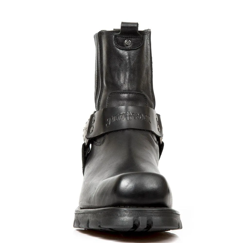 New Rock Harness Boot Natural Leather Blake Construction-M.7605-S1