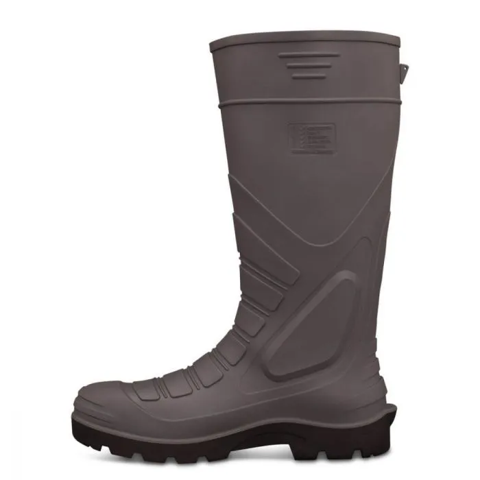 Oliver by Honeywell 22205-GRY-070 16 Inch PVC Gumboots, Steel Toe, Green, Size 7, 1 Pair