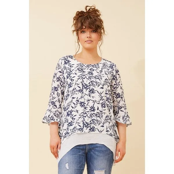 RUMI DOUBLE LAYER FLORAL TOP