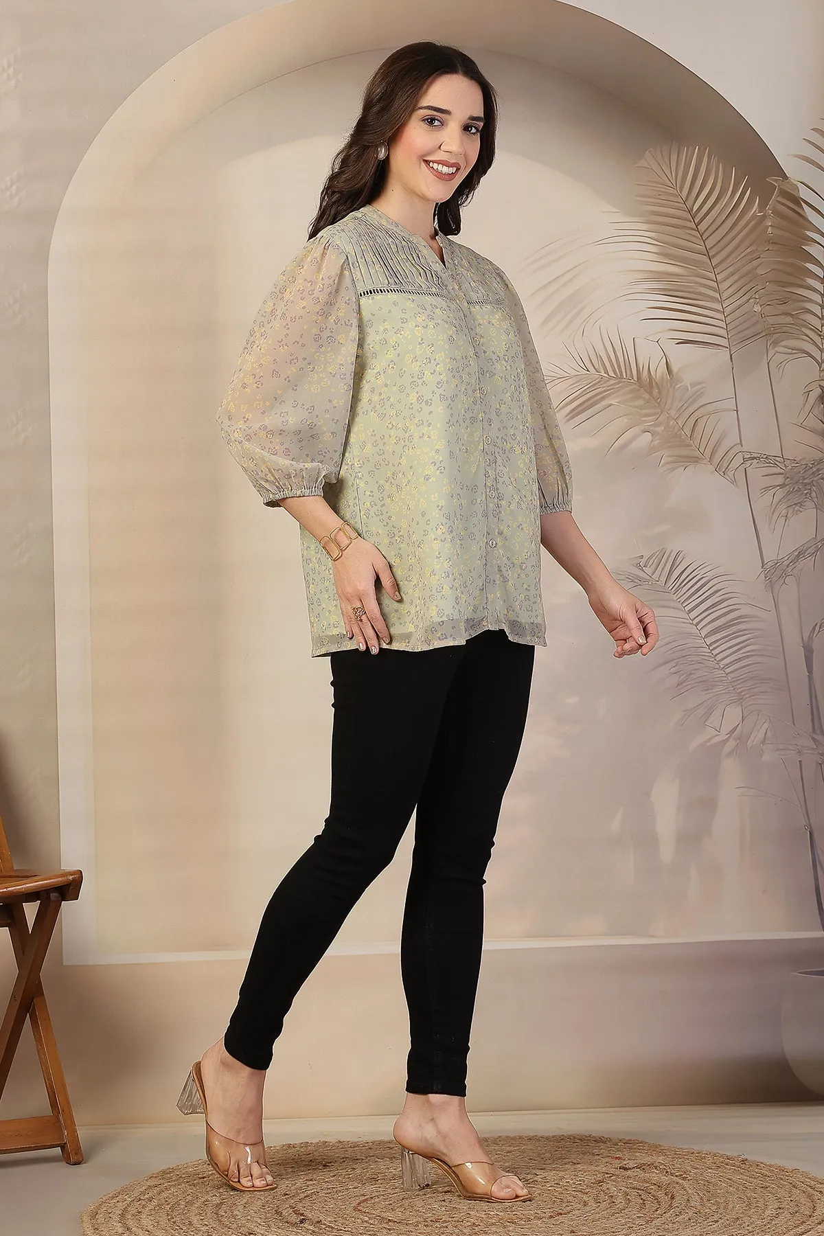 Sage Meadow Zipless Maternity Feeding Top - Pista