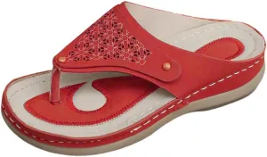 Sandals for Women 2025 Summer Orthopedic Arch Support Wedge Slip on Sandals Casual Beach Walking Wedges Flip Flops