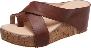 Sandals for Women Dress Beach Solid Breathable Sandals Wedges Shoes Color Slip-On Toe Casual Open Bridal Shoes Rose