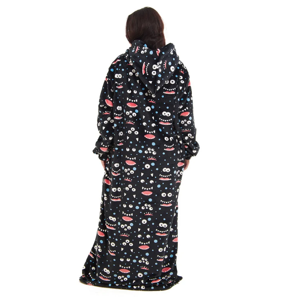 Snuggs Wearable Blanket Monk Black monster