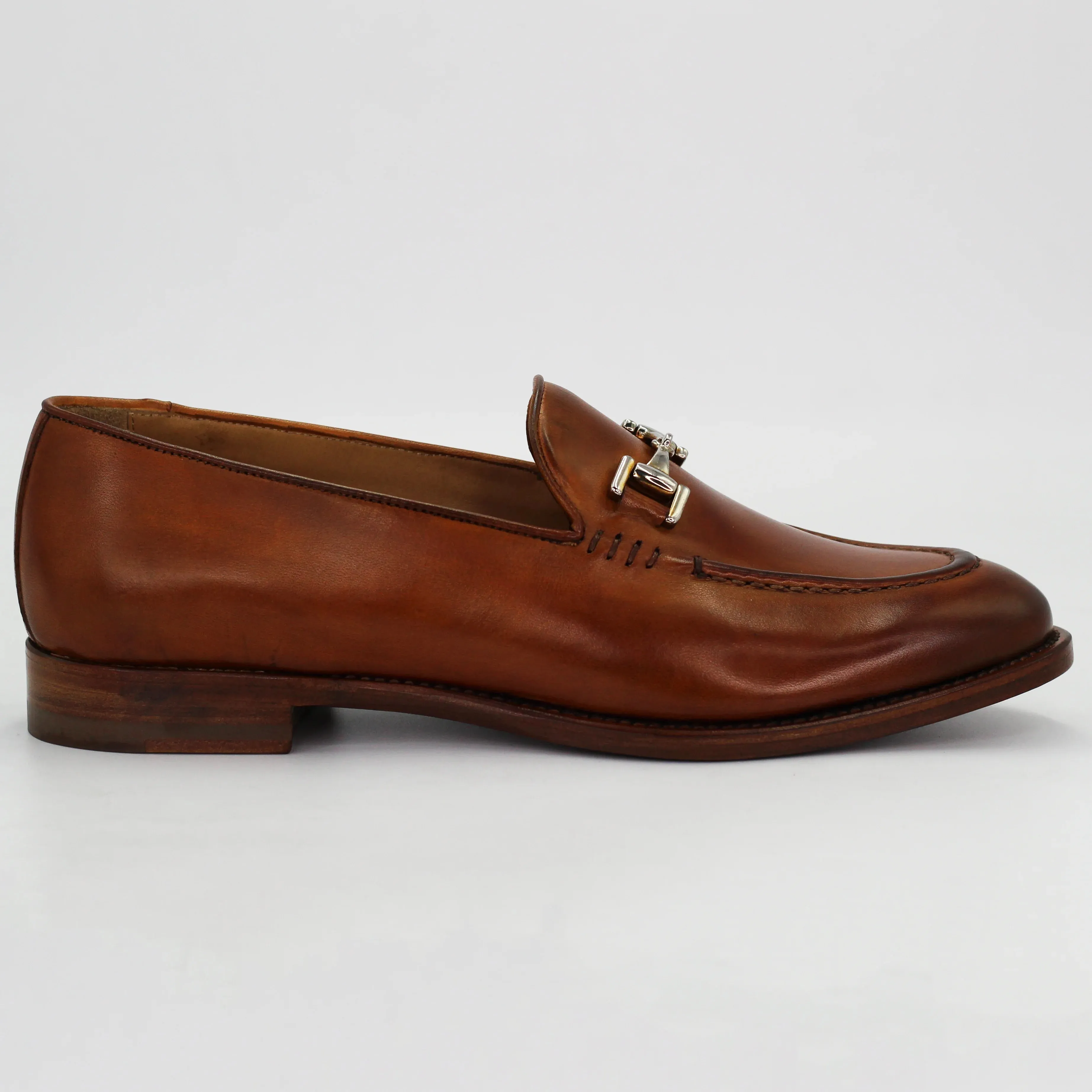 Womens' Moccasin in Calf Leather Siena Tan (BRD9426)