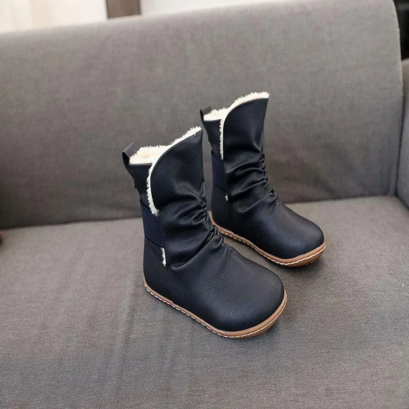 Women's New Winter Shoes Casual Flat Warm Snow Boots