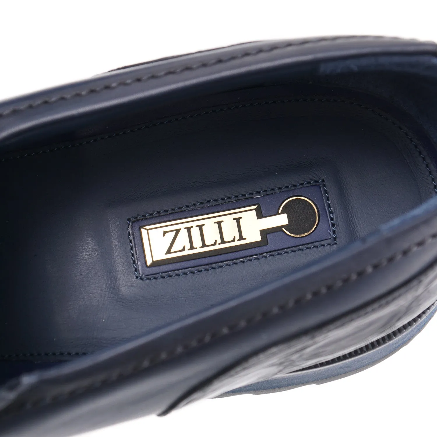 Zilli Crocodile and Calf Monk Strap Loafer
